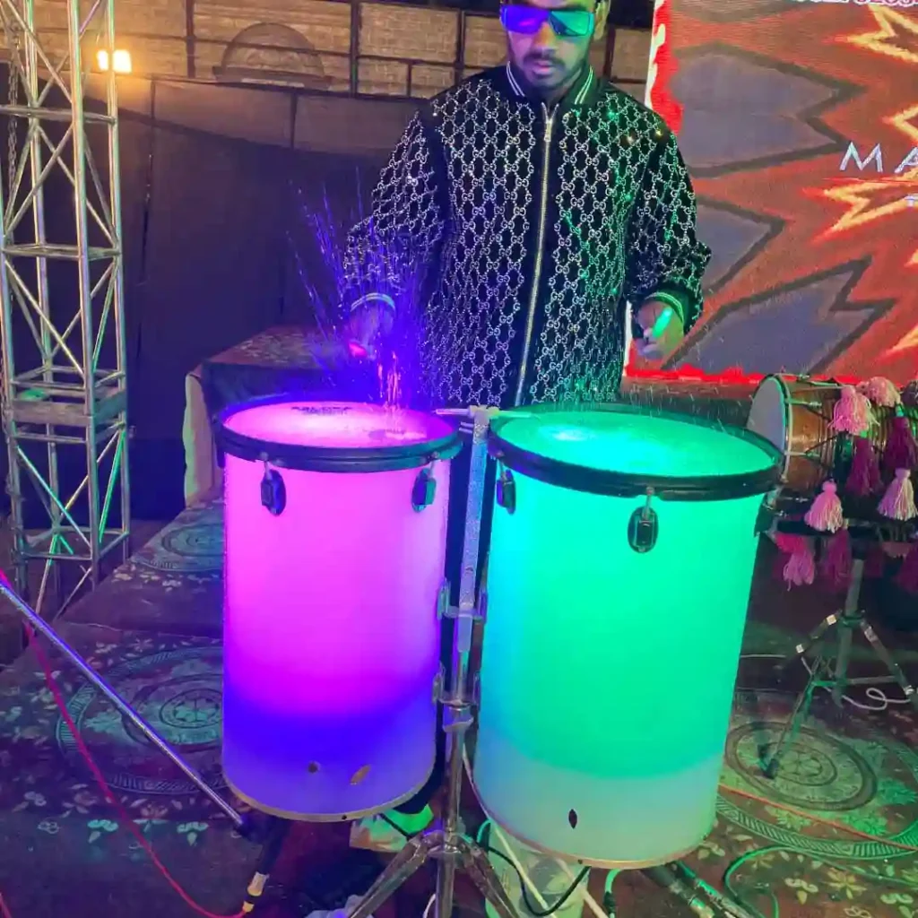 DJ-Based Band in Delhi for Weddings Water Drum